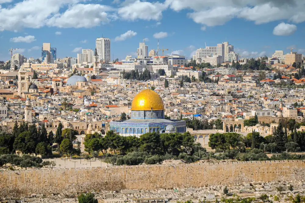 The Dome of the Rock in the Old City of Jerusalem