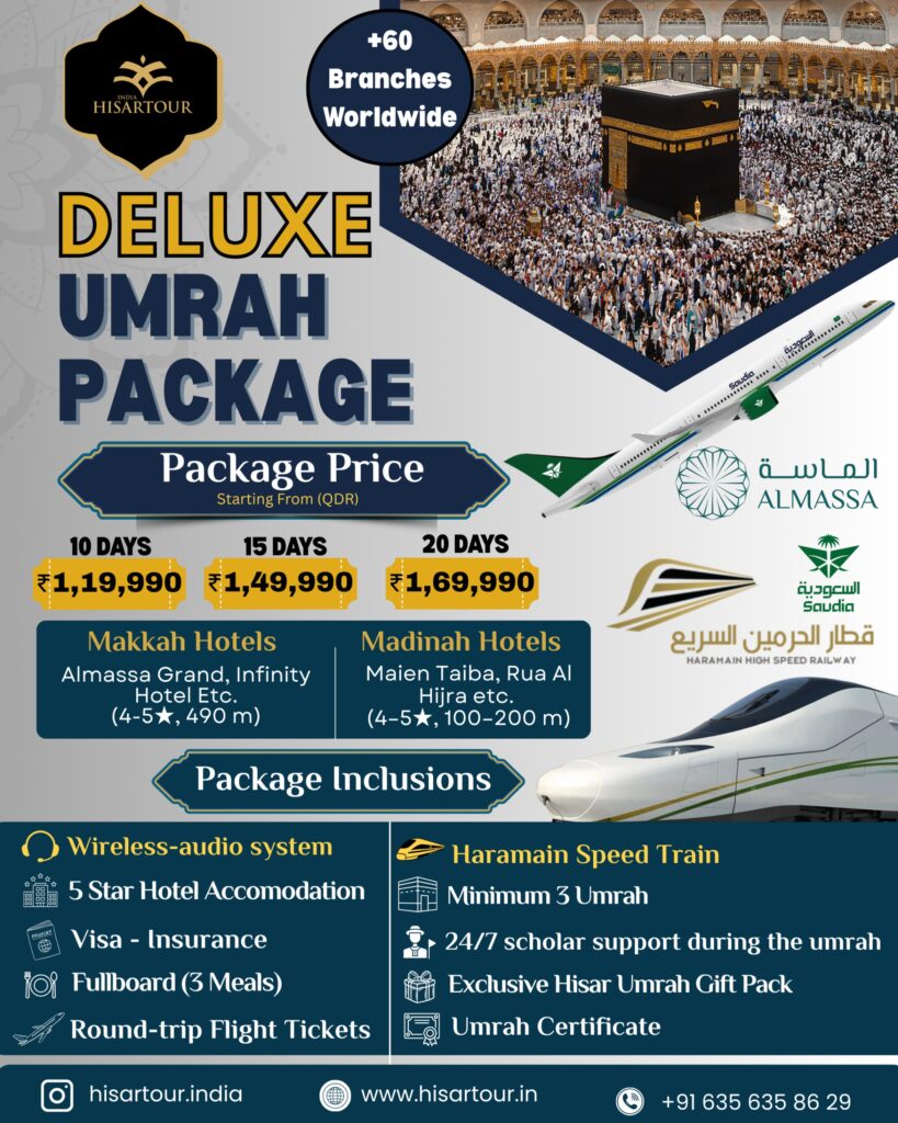 Hisar Tour India Deluxe Umrah Package